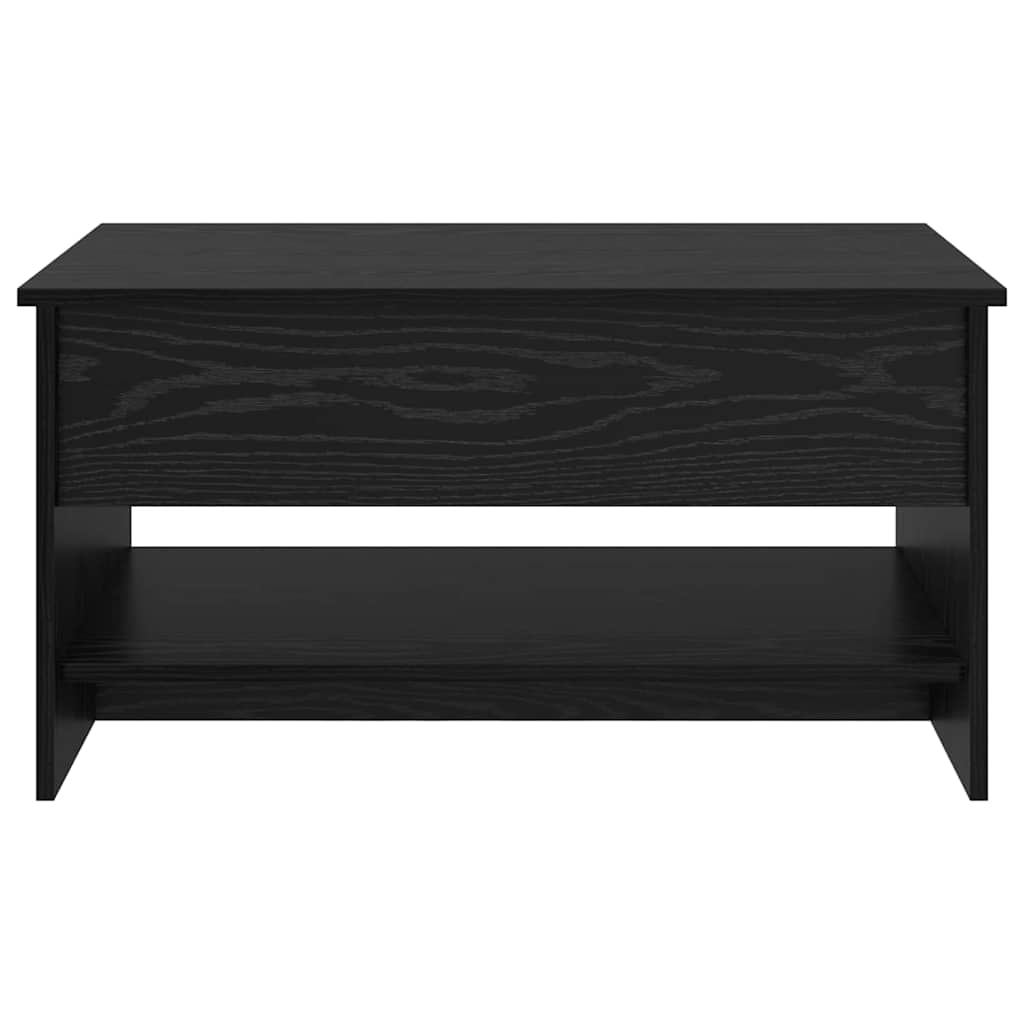 Kaffebord Svart Eik 80 x 50,5 x 41,5 cm Konstruert tre