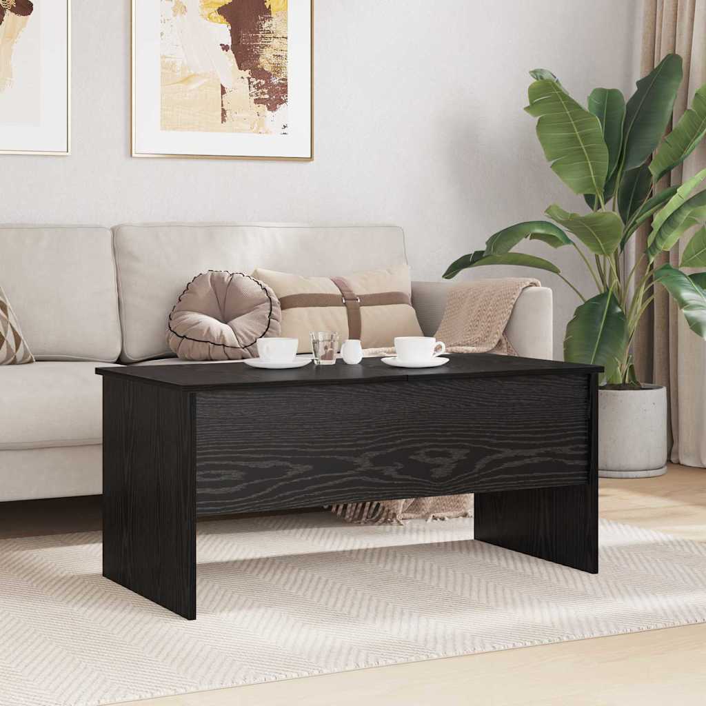 Kaffebord Svart Eik 102 x 50,5 x 46,5 cm Konstruert tre