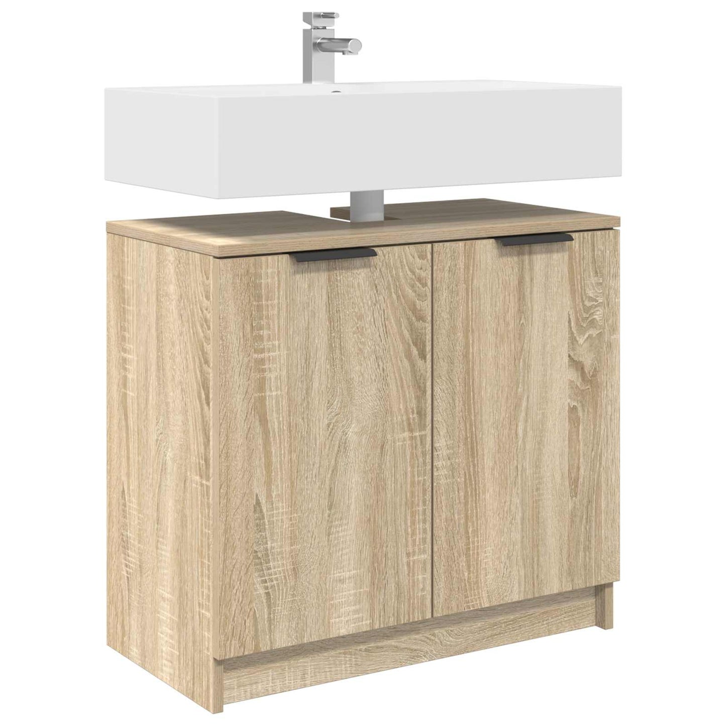 Baderomsskap Sonoma eik 64,5 x 33,5 x 59 cm Konstruert tre