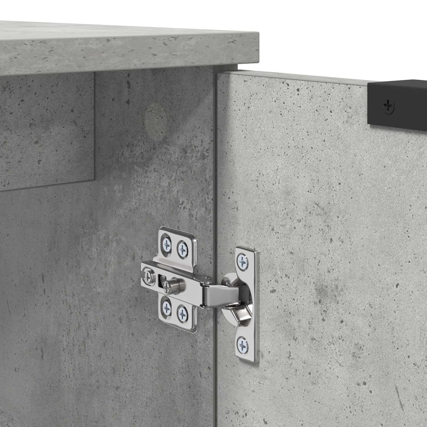 Baderomsskap Betonggrå 64,5 x 33,5 x 59 cm Konstruert tre