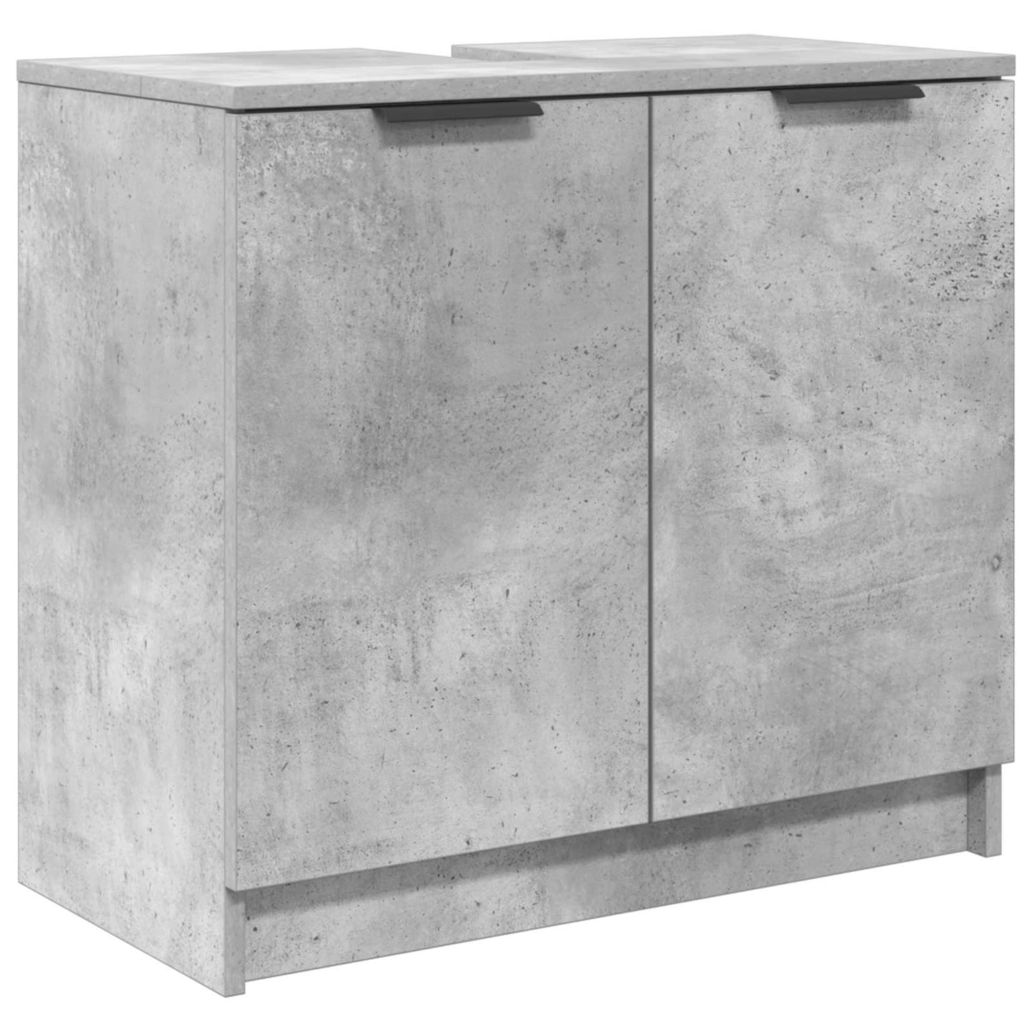 Baderomsskap Betonggrå 64,5 x 33,5 x 59 cm Konstruert tre
