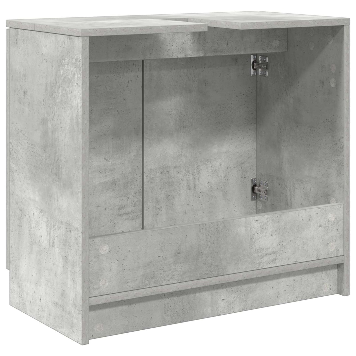 Baderomsskap Betonggrå 64,5 x 33,5 x 59 cm Konstruert tre