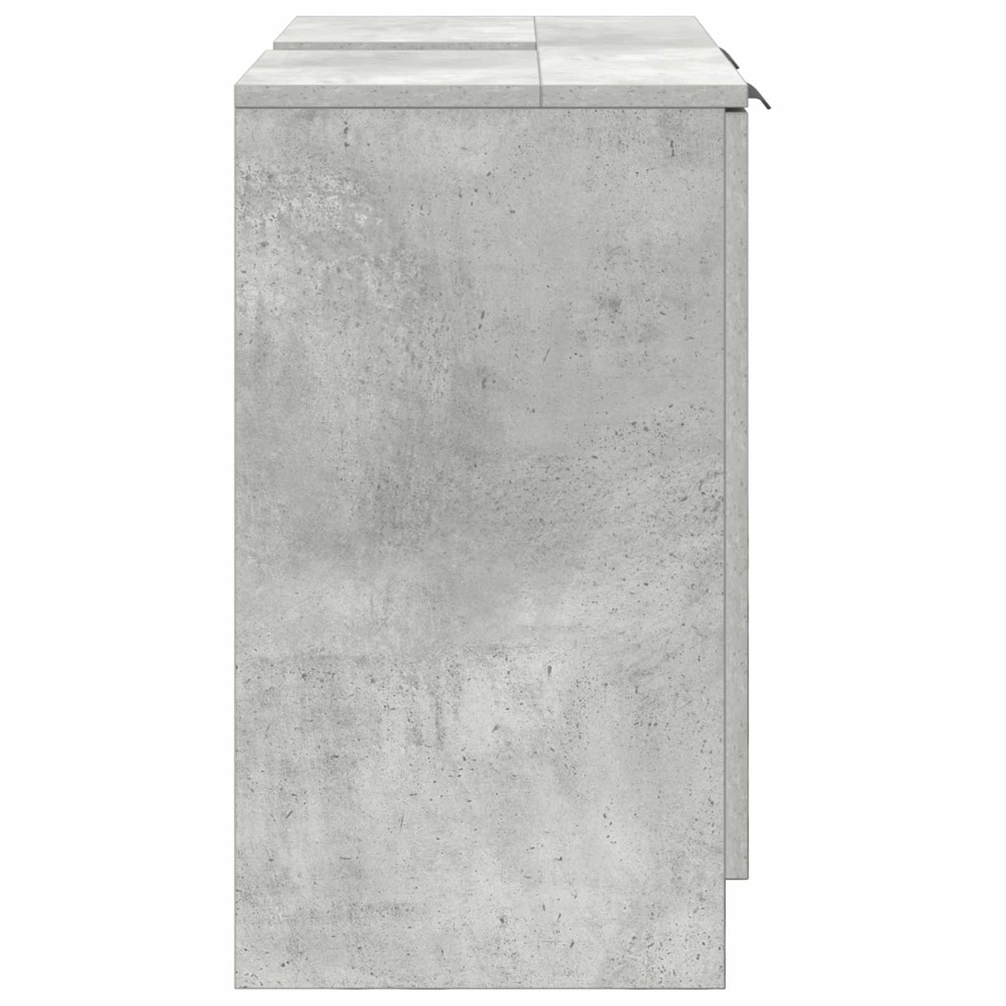 Baderomsskap Betonggrå 64,5 x 33,5 x 59 cm Konstruert tre