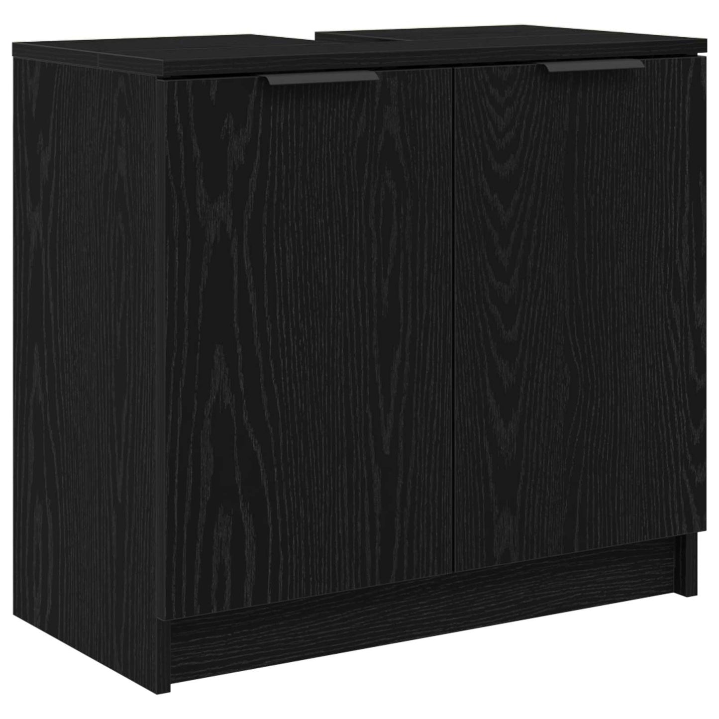 Baderomsskap Svart Eik 64,5 x 33,5 x 59 cm Konstruert tre