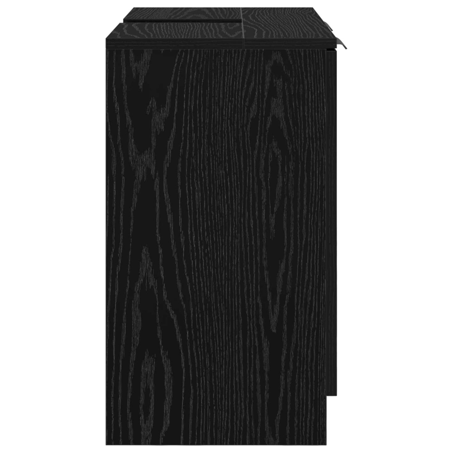 Baderomsskap Svart Eik 64,5 x 33,5 x 59 cm Konstruert tre