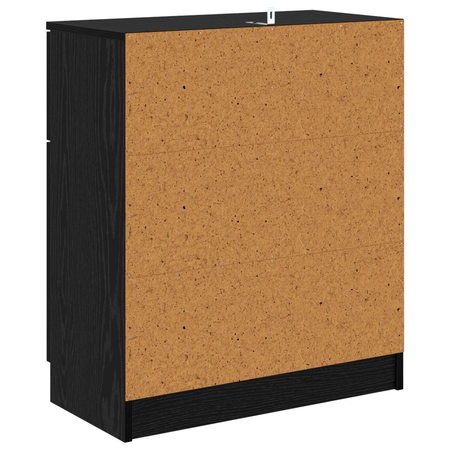 Serviesskap med skuff Svart Eik 60 x 30 x 70 cm Konstruert tre