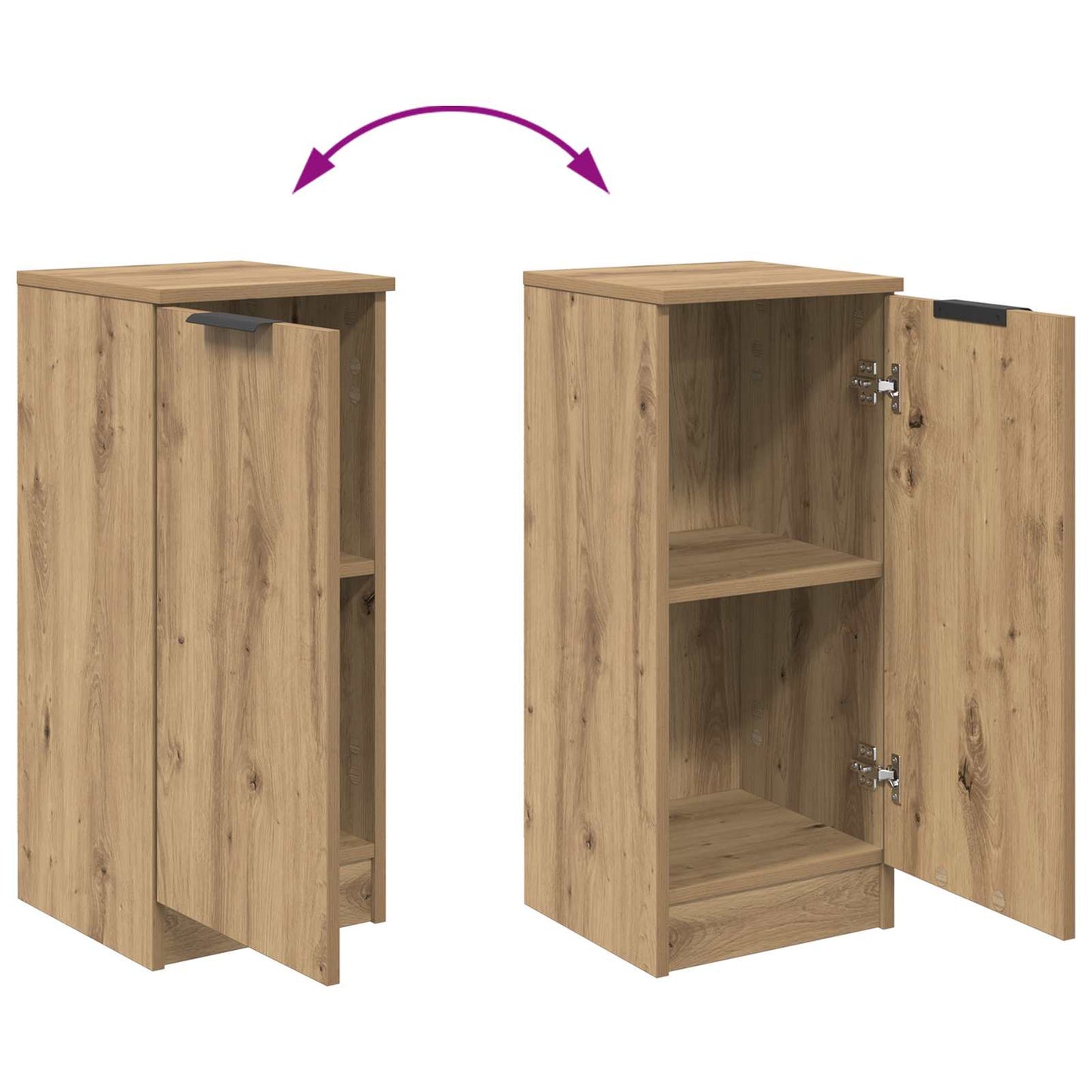 Serviesskap Artisan Eik 30 x 30 x 70 cm Konstruert tre