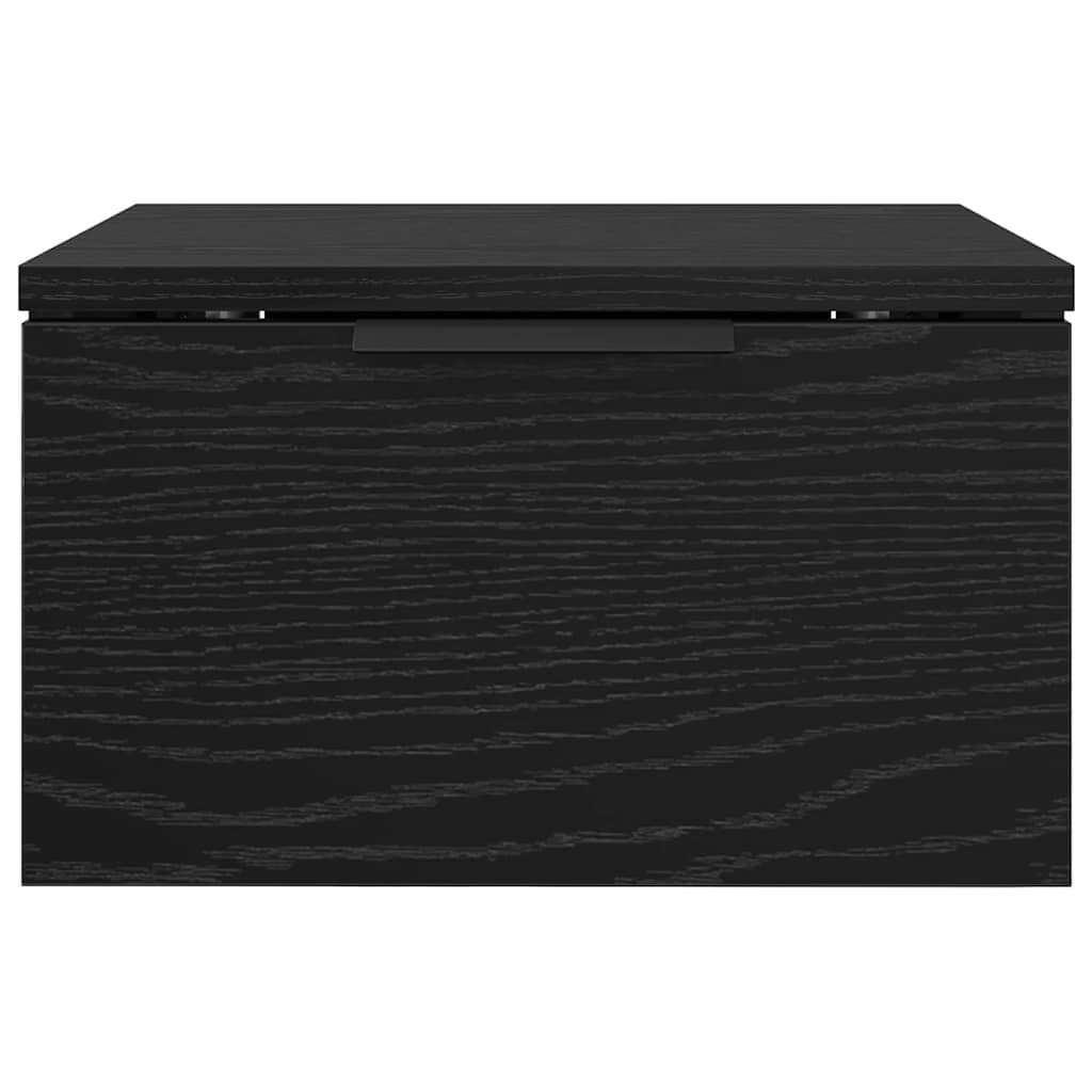 Nattbordskap 2 pcs Svart Eik 34 x 30 x 20 cm Konstruert tre