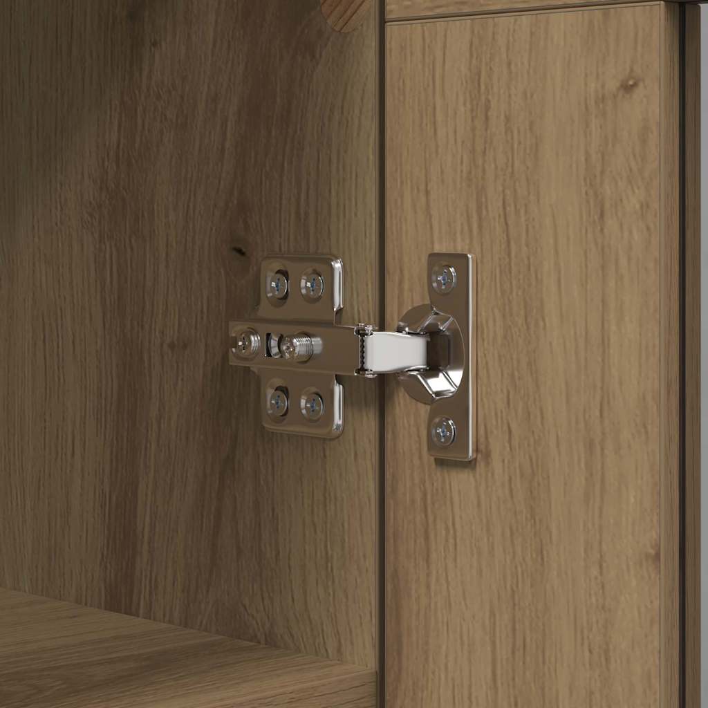 Serviesskap Artisan Eik 69,5 x 34 x 90 cm Ingeniørtre og jern