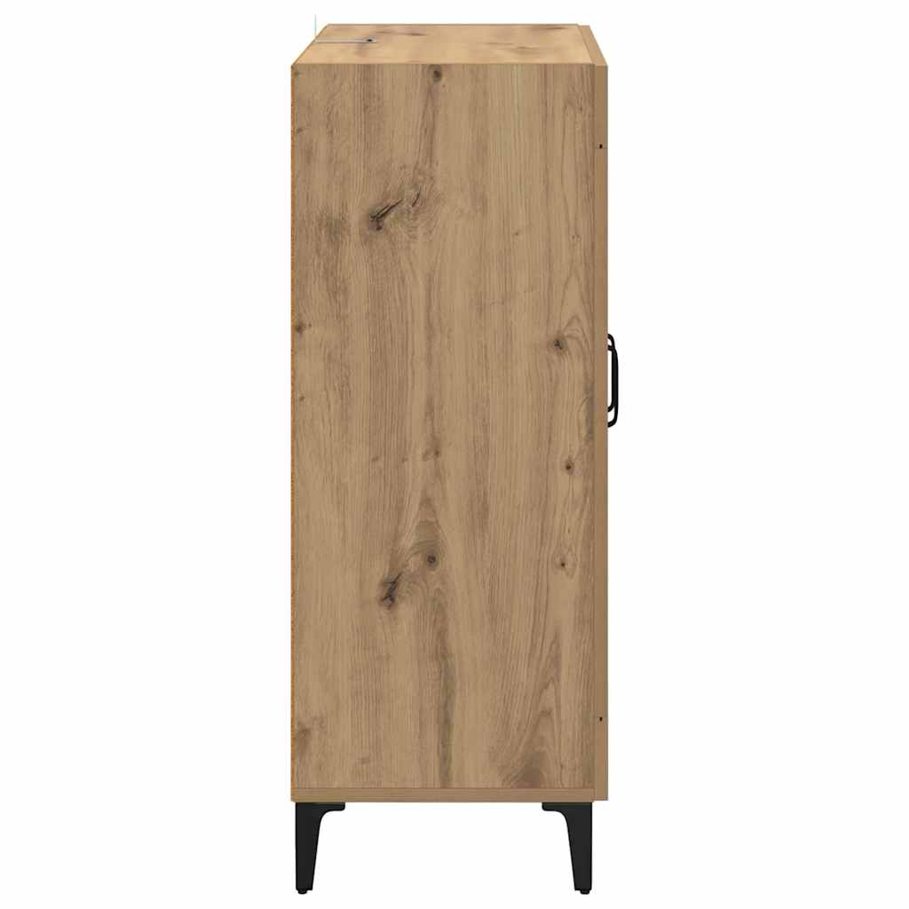Serviesskap Artisan Eik 69,5 x 34 x 90 cm Ingeniørtre og jern
