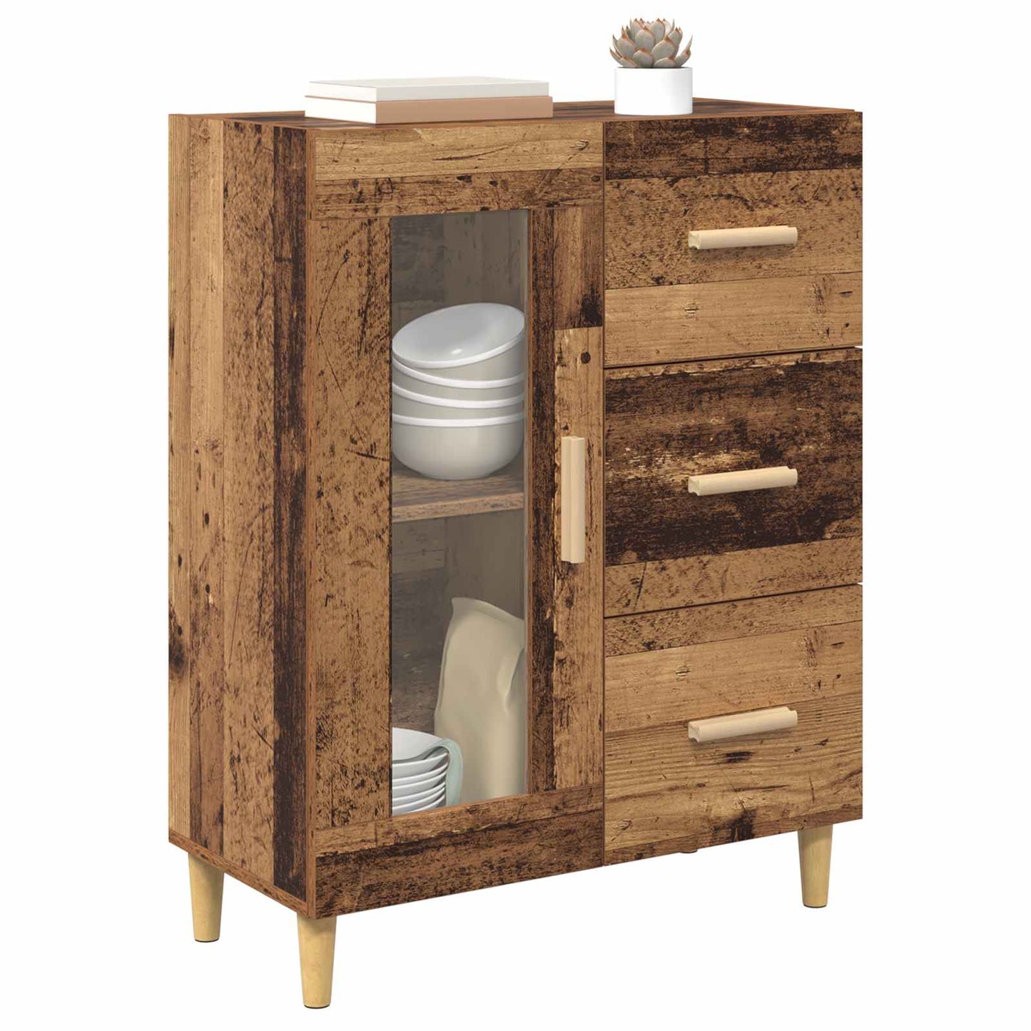 Serviesskap Gamle tre 69,5 x 34 x 90 cm Konstruert tre