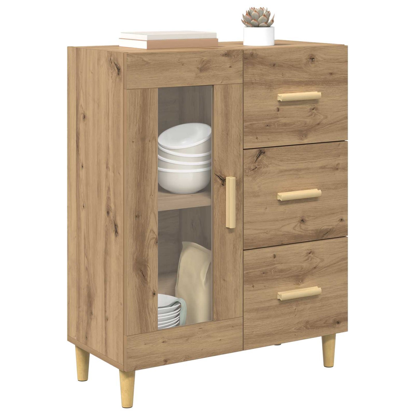 Serviesskap Artisan Eik 69,5 x 34 x 90 cm Konstruert tre