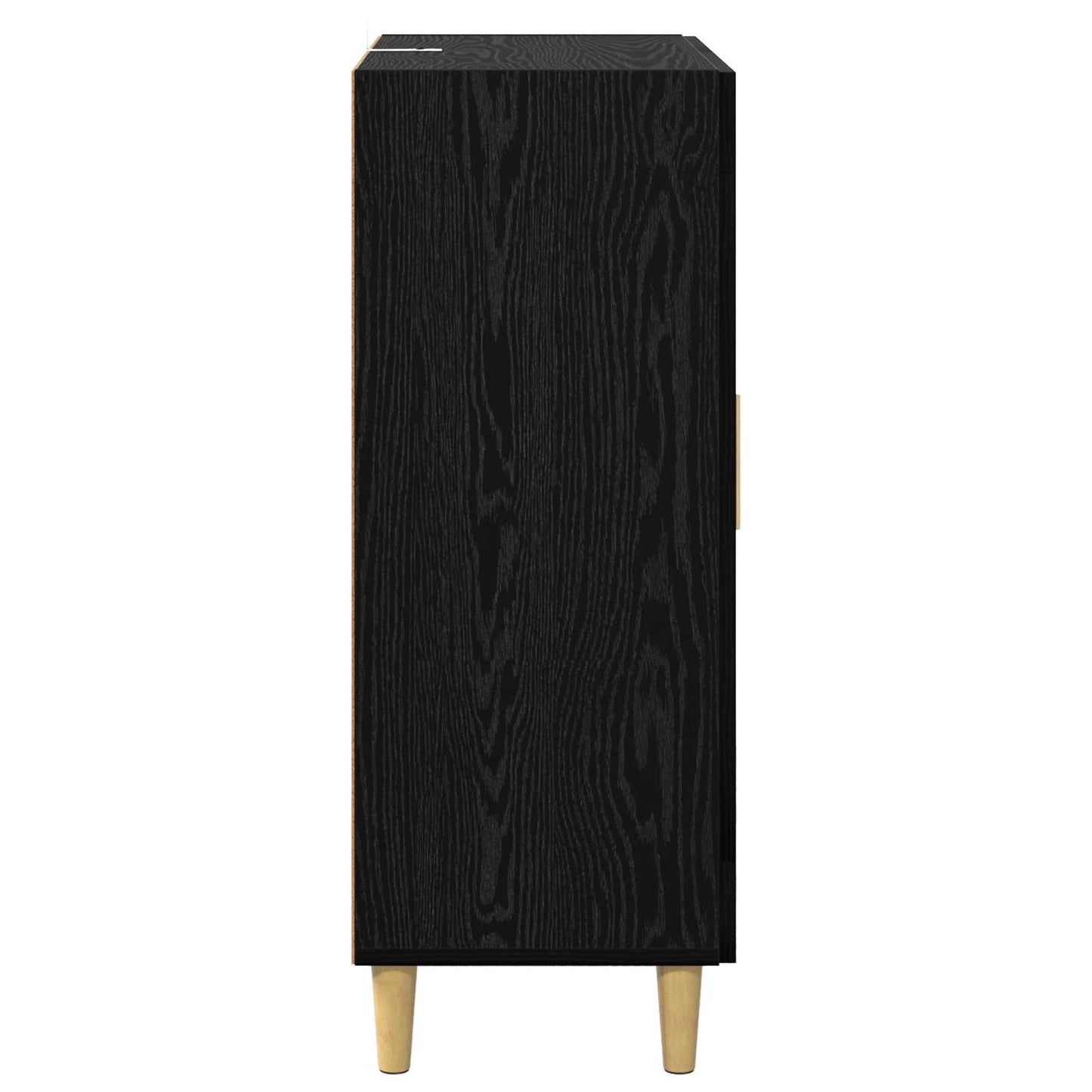 Serviesskap Svart Eik 69,5 x 34 x 90 cm Konstruert tre