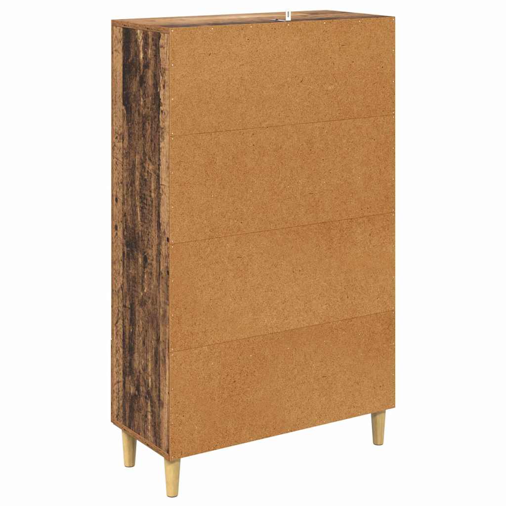 Høyskap med skuff Gamle tre 70 x 31 x 115 cm Konstruert tre