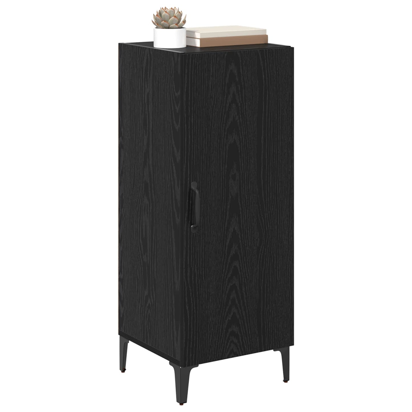 Serviesskap Svart Eik 34,5 x 34 x 90 cm Konstruert tre