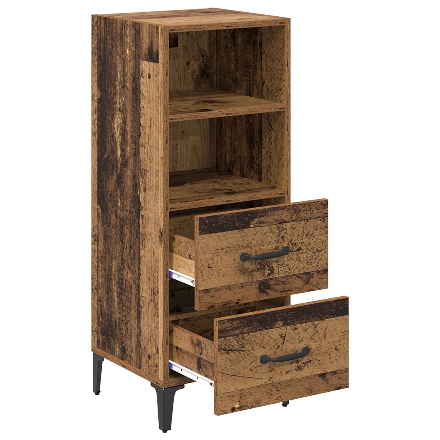 Serviesskap Gammelt tre 34 x 34.5 x 90 cm Konstruert tre