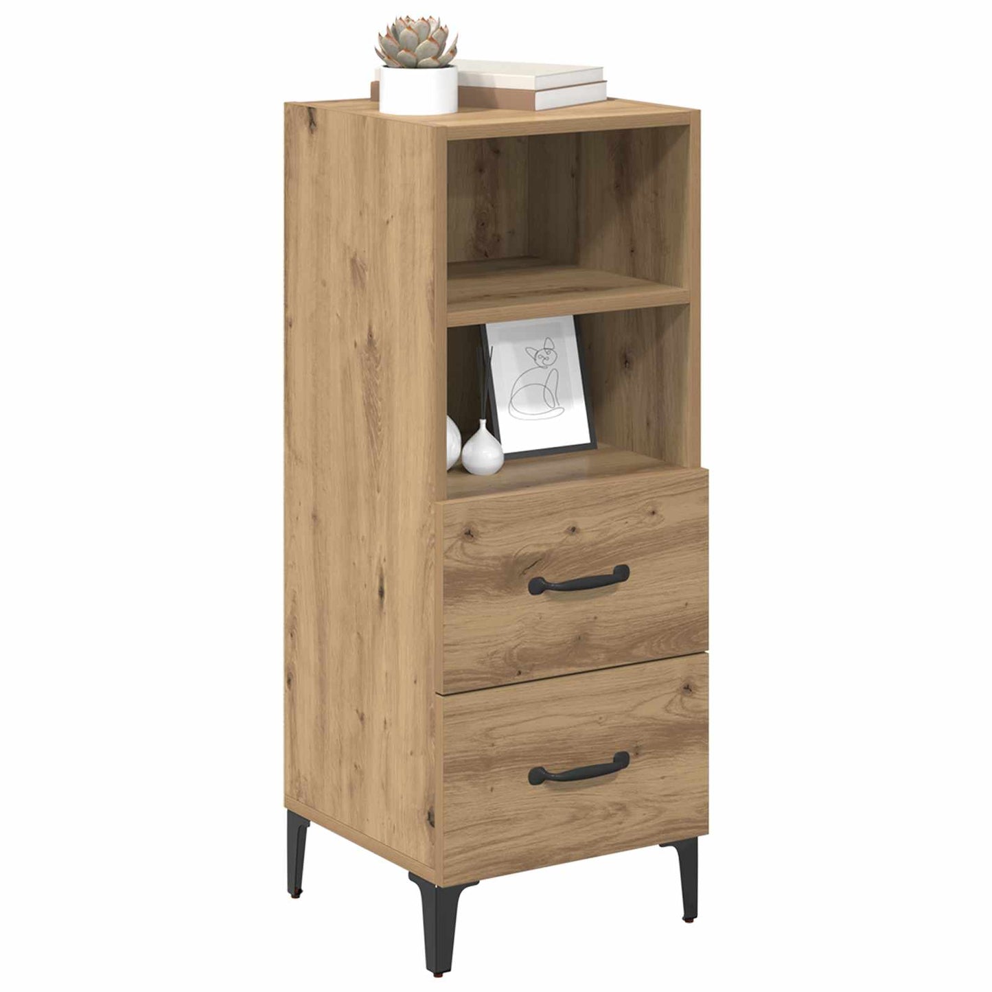 Serviesskap artisan eik 34 x 34.5 x 90 cm Konstruert tre