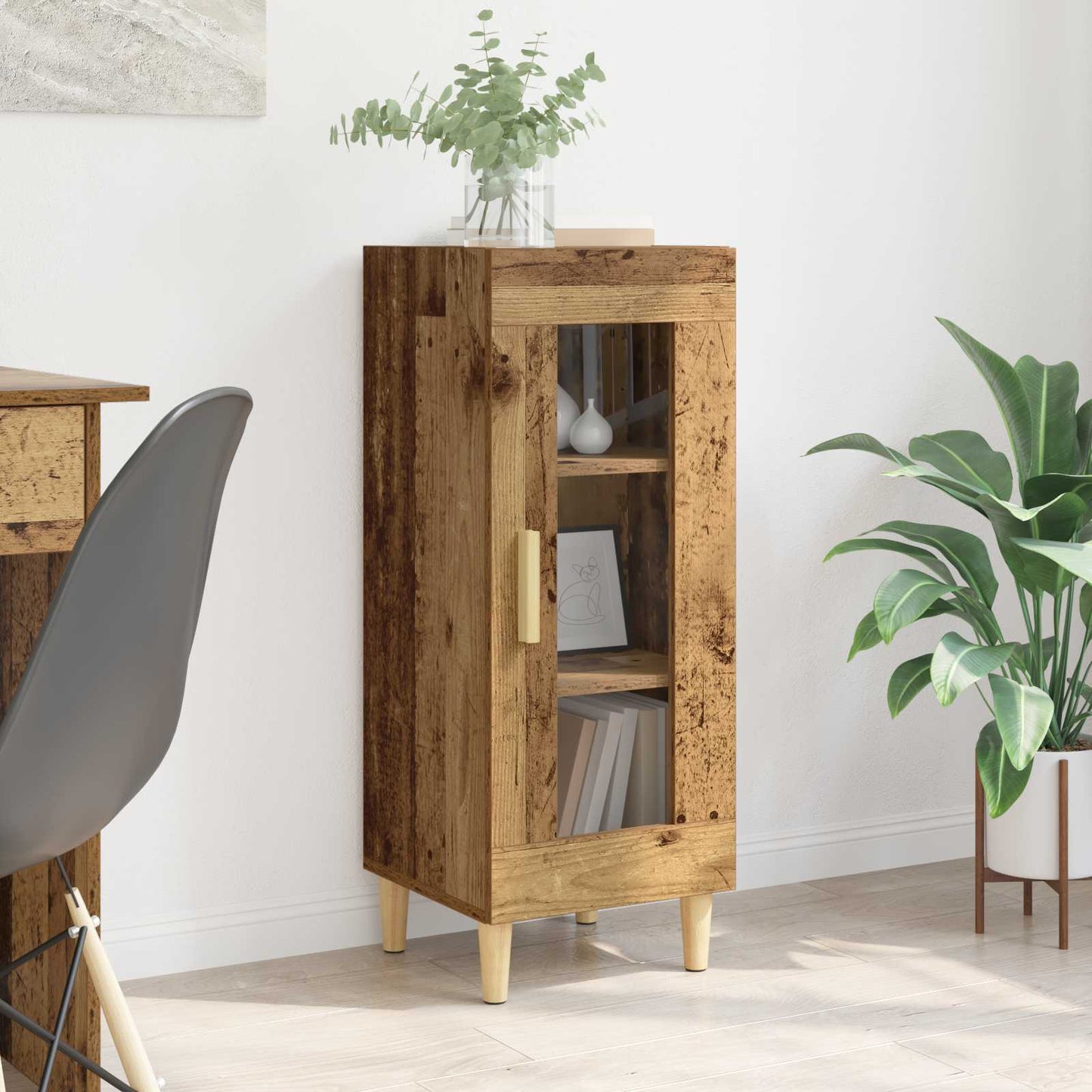 Serviesskap Gammelt tre 34,5 x 32,5 x 90 cm Konstruert tre