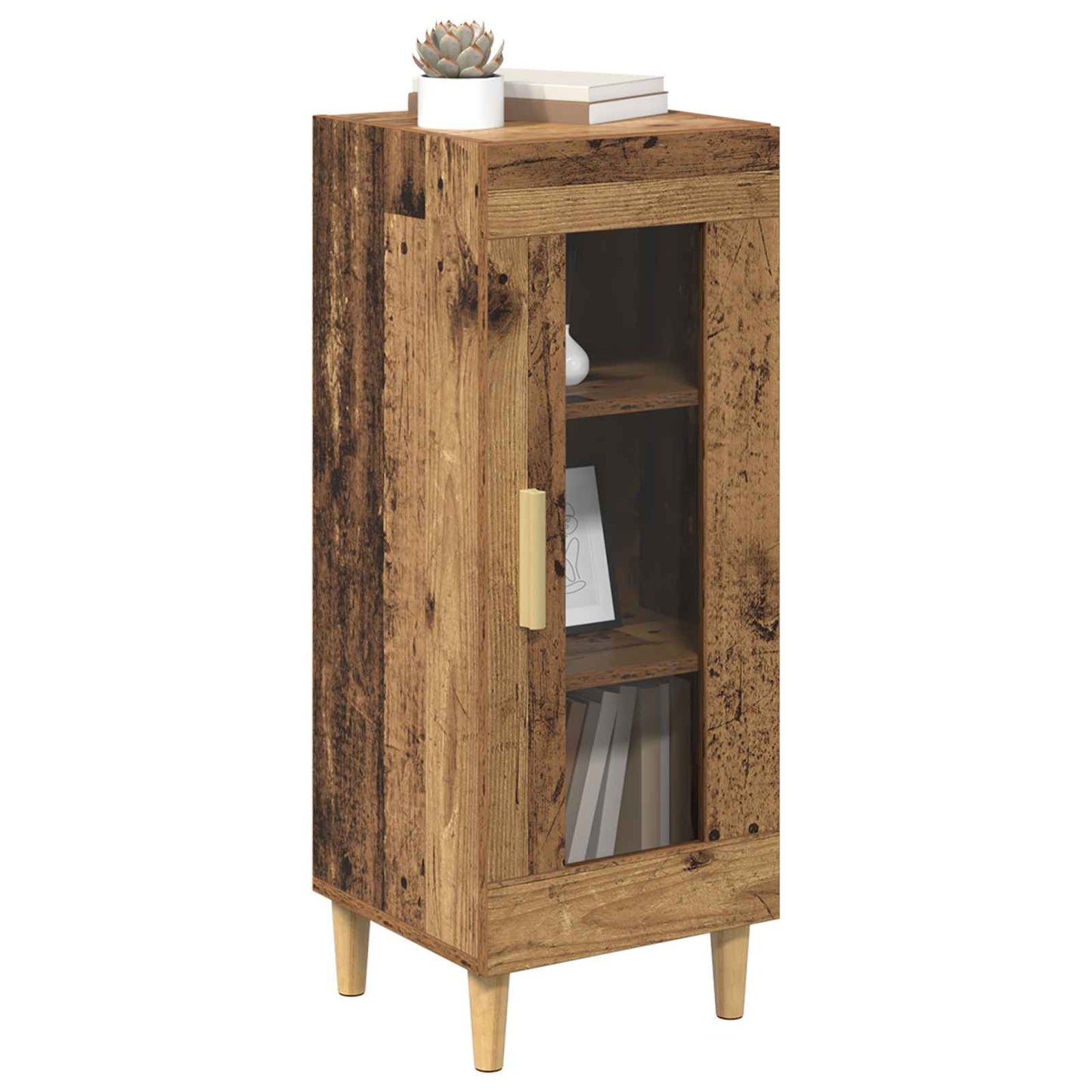 Serviesskap Gammelt tre 34,5 x 32,5 x 90 cm Konstruert tre