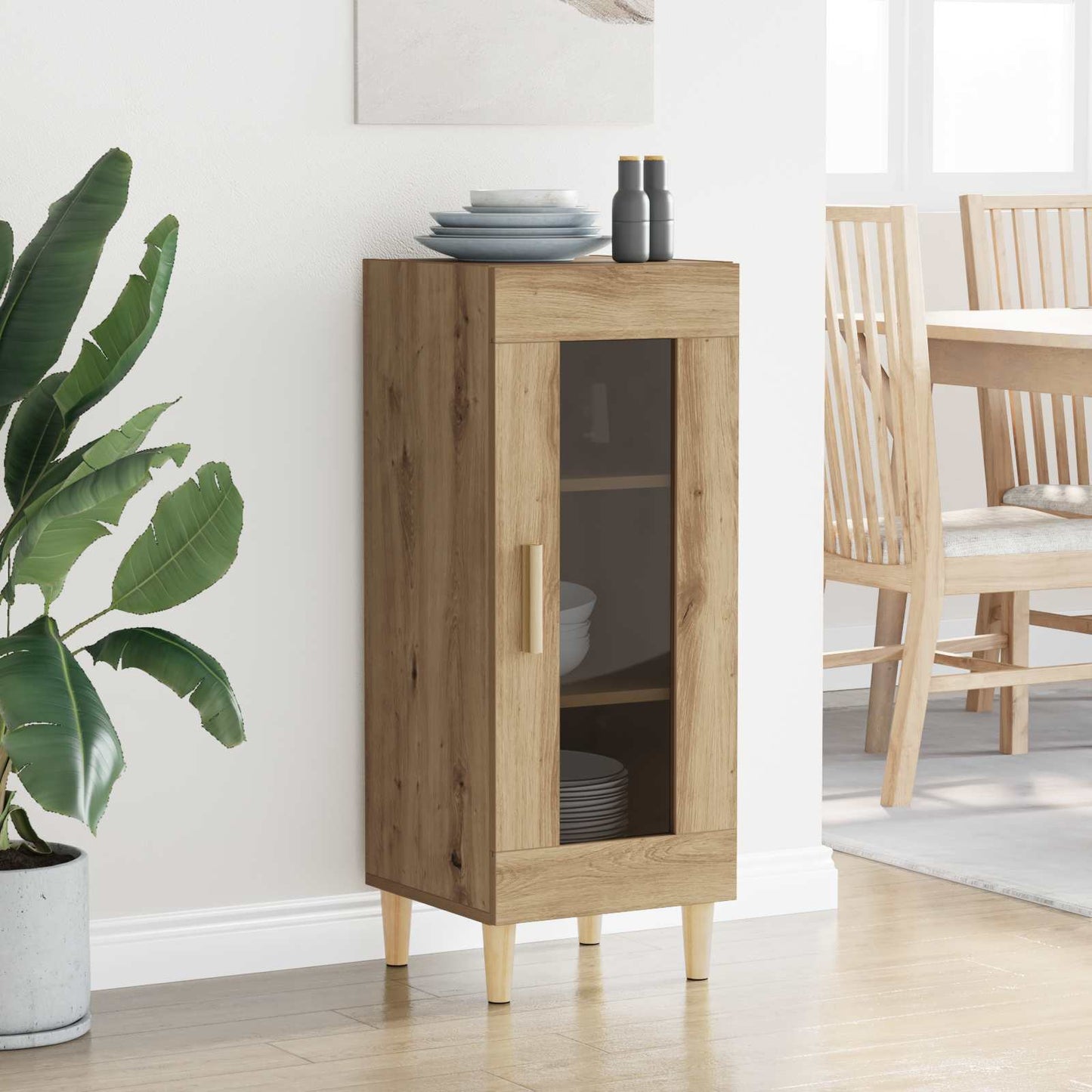 Serviesskap Artisan Eik 34,5 x 32,5 x 90 cm Konstruert tre