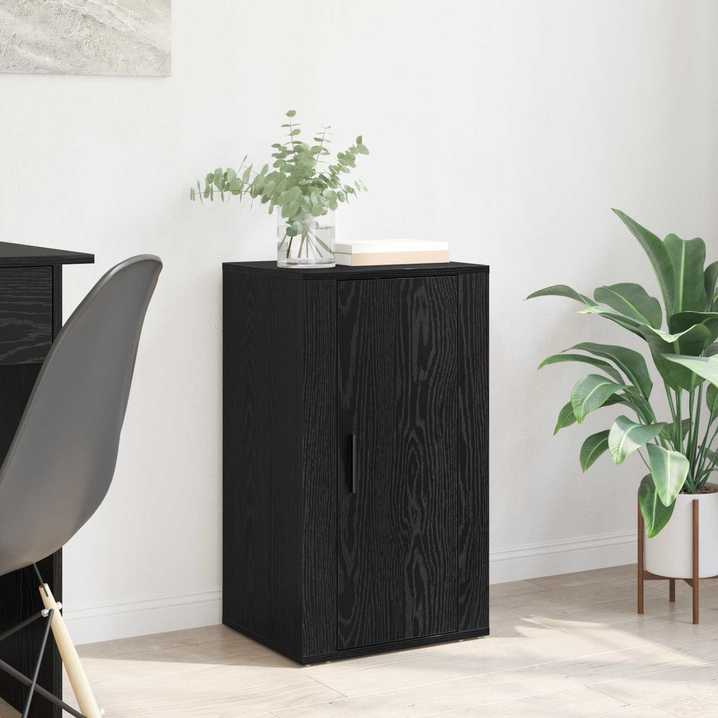 Serviesskap Svart Eik 40 x 33 x 70 cm Konstruert tre