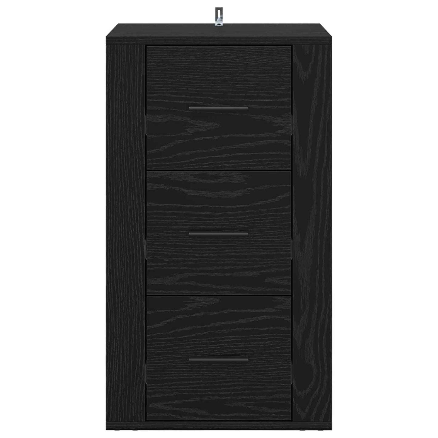 Serviesskap med skuff Svart Eik 40 x 33 x 70 cm Konstruert tre
