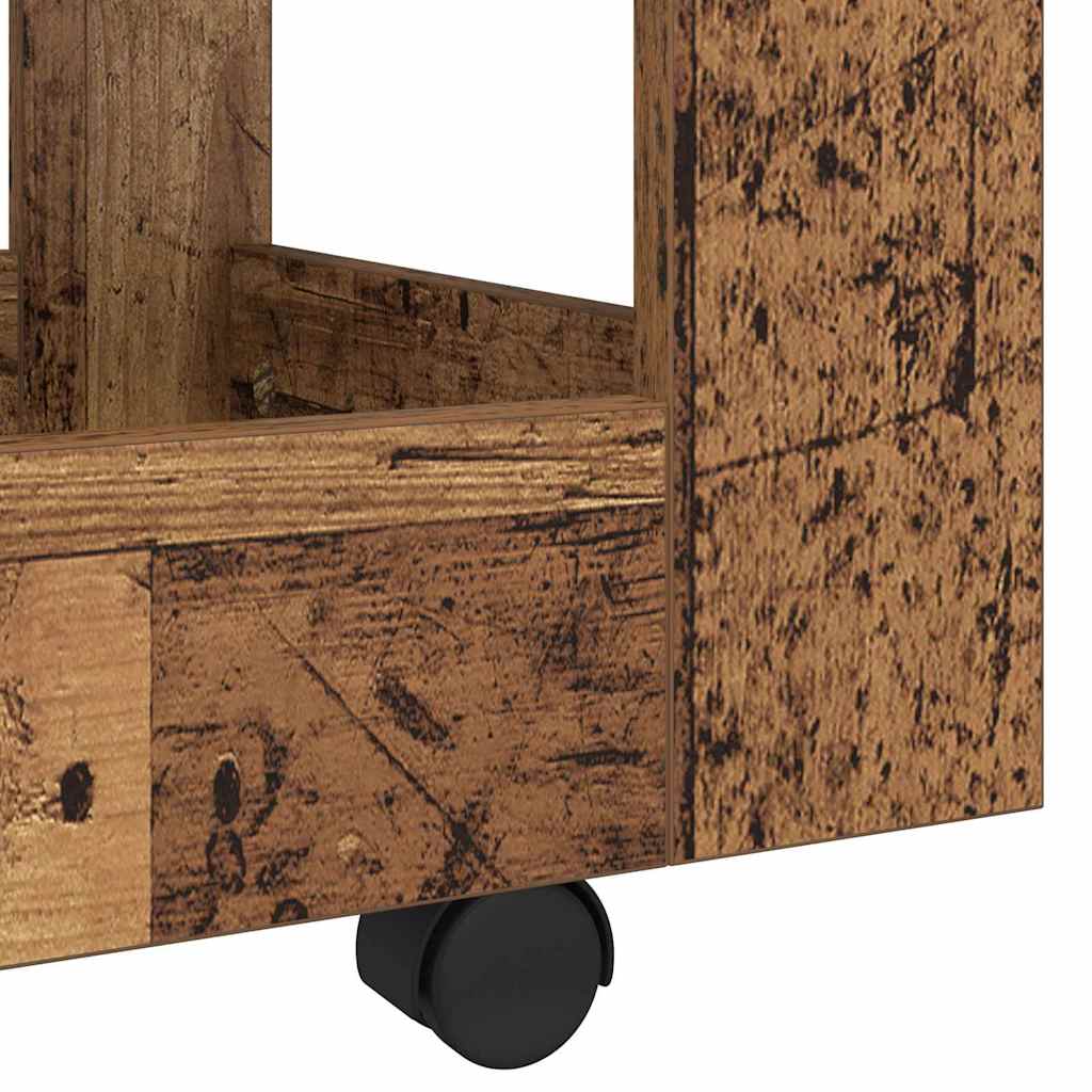 Skrivebordvogn Gamle tre 60 x 45 x 60 cm Konstruert tre