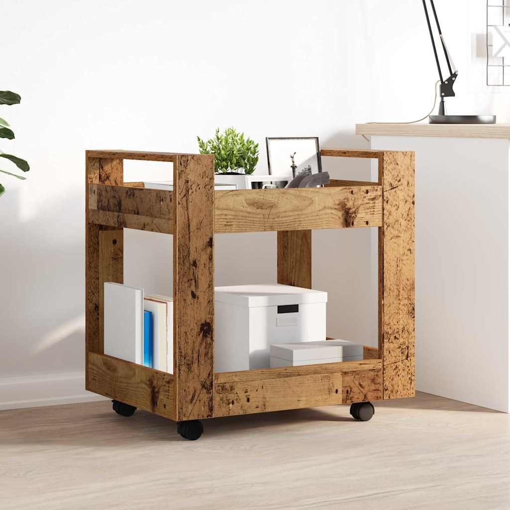 Skrivebordvogn Gamle tre 60 x 45 x 60 cm Konstruert tre