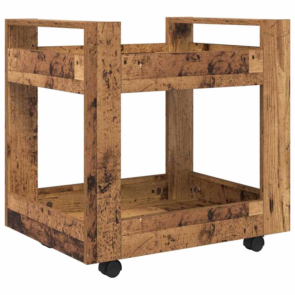 Skrivebordvogn Gamle tre 60 x 45 x 60 cm Konstruert tre