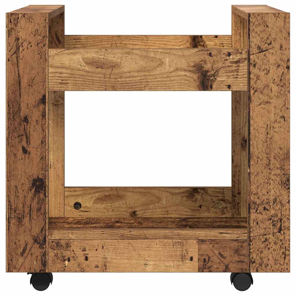 Skrivebordvogn Gamle tre 60 x 45 x 60 cm Konstruert tre