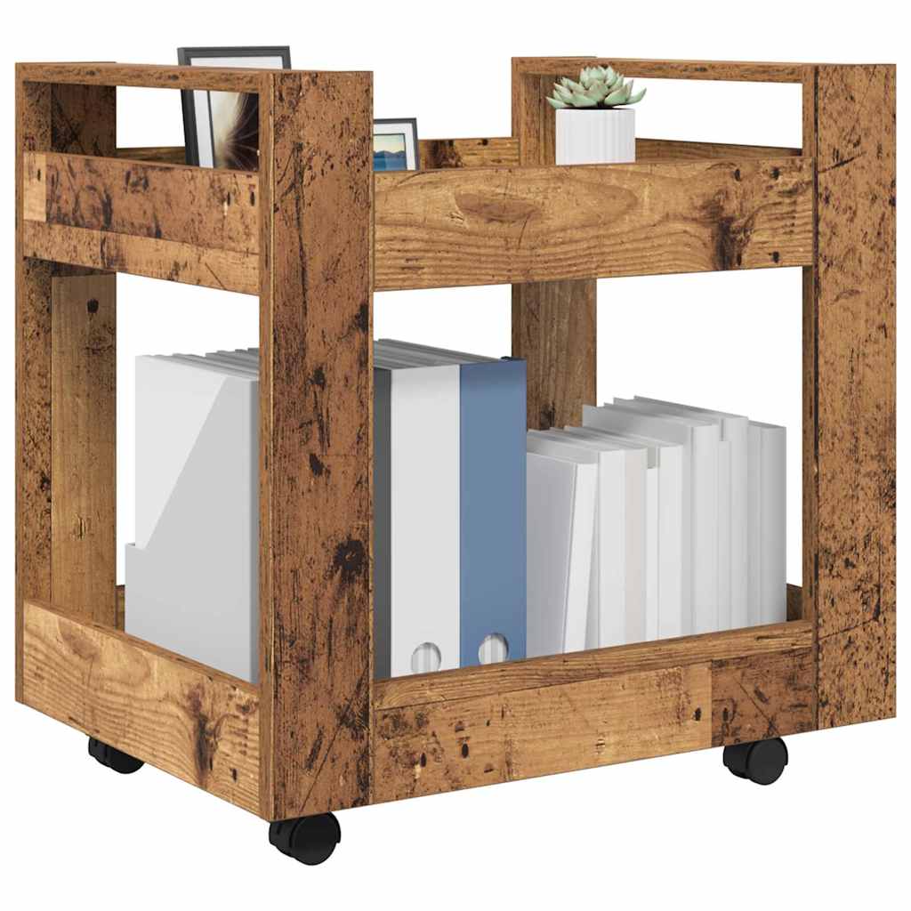 Skrivebordvogn Gamle tre 60 x 45 x 60 cm Konstruert tre