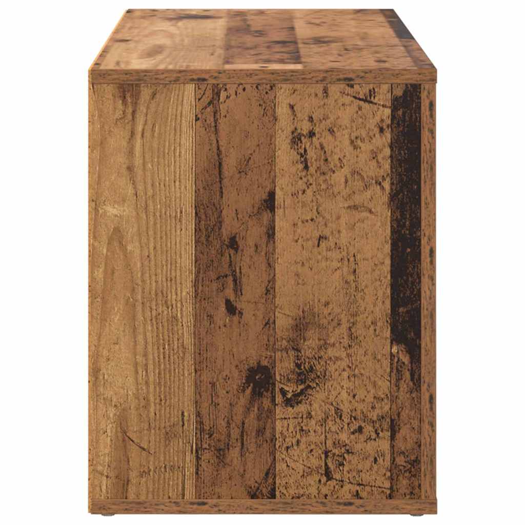 Sko Hylle med hylle Gammelt tre 75 x 35 x 45 cm Konstruert tre