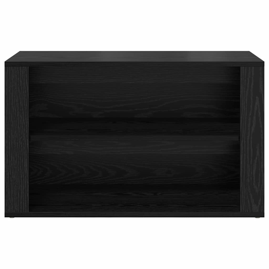 Sko Hylle med hylle Svart eik 75 x 35 x 45 cm Konstruert tre