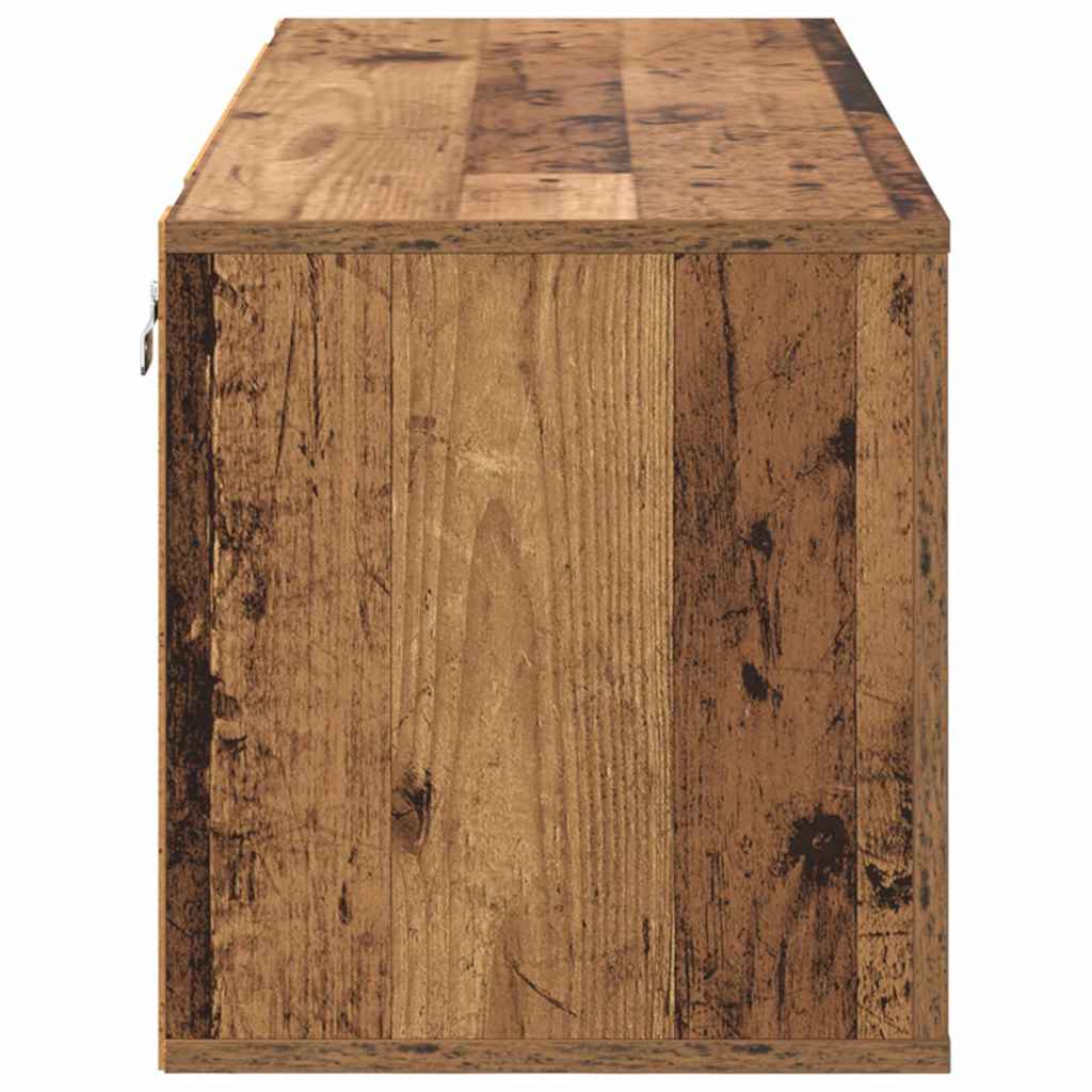 Sko Skap med hylle Gammelt tre 100 x 35 x 38 cm Konstruert tre