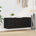 Sko Skap med hylle Svart eik 100 x 35 x 38 cm Konstruert tre