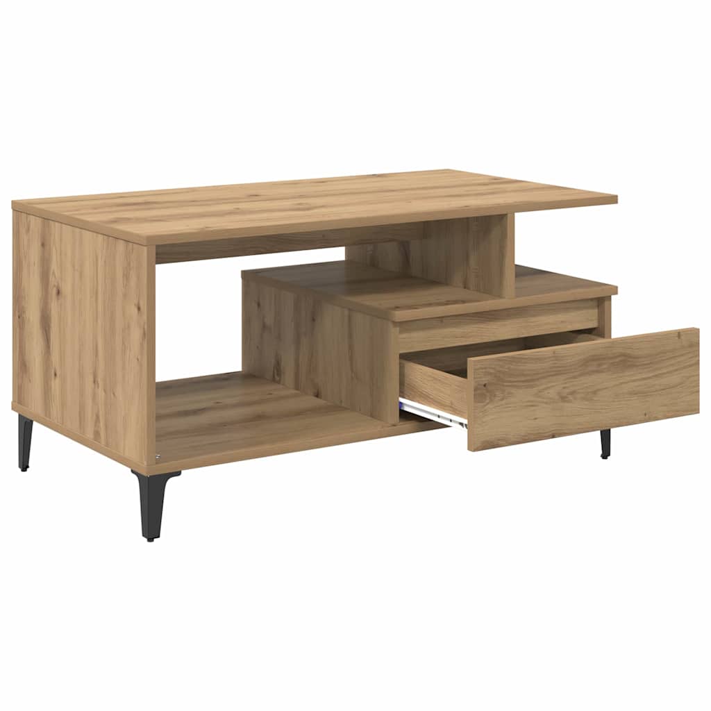 Kaffebord Artisan Eik 90 x 49 x 45 cm Konstruert tre