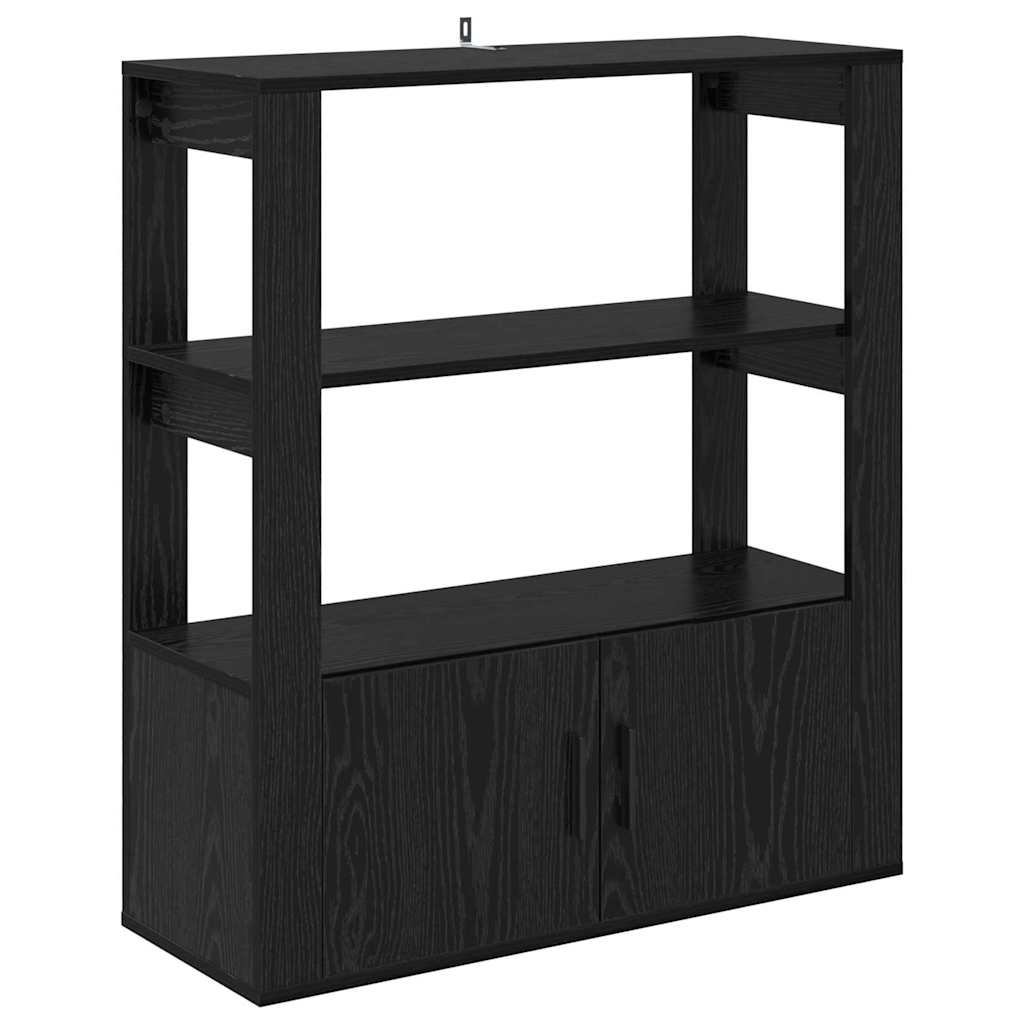 Serviesskap Svart eik 30 x 80 x 90 cm Konstruert tre