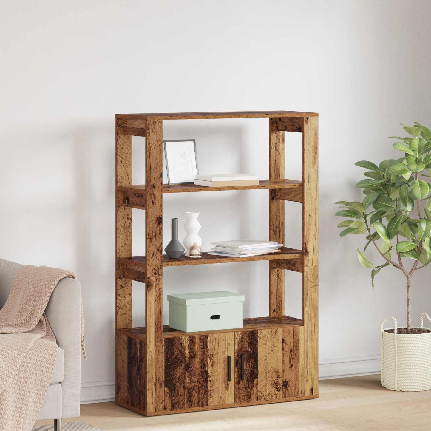 Serviesskap Gammelt tre 30 x 80 x 119.5 cm Konstruert tre