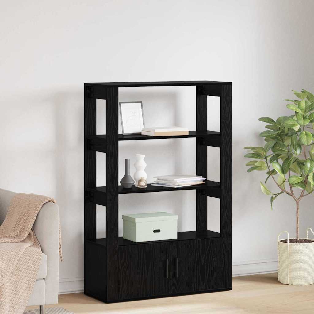 Serviesskap Svart eik 30 x 80 x 119.5 cm Konstruert tre