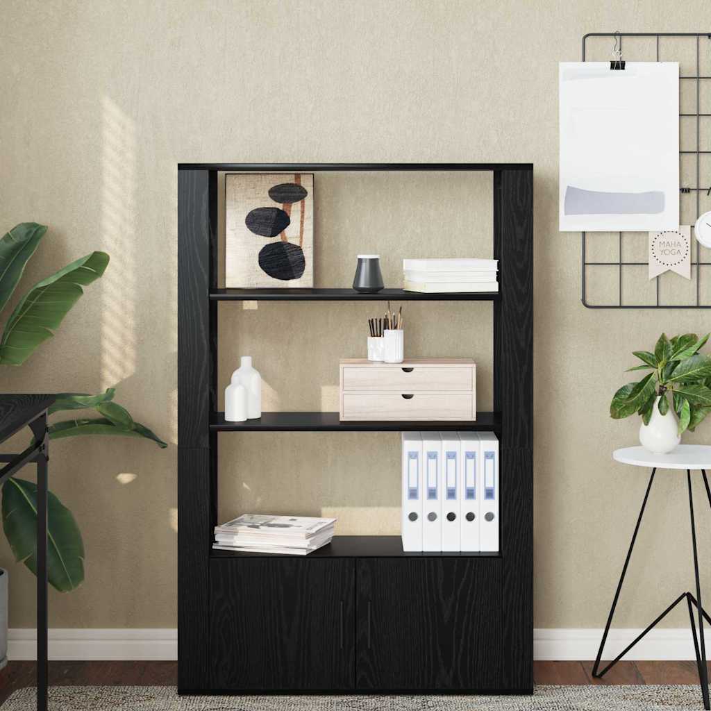 Serviesskap Svart eik 30 x 80 x 119.5 cm Konstruert tre