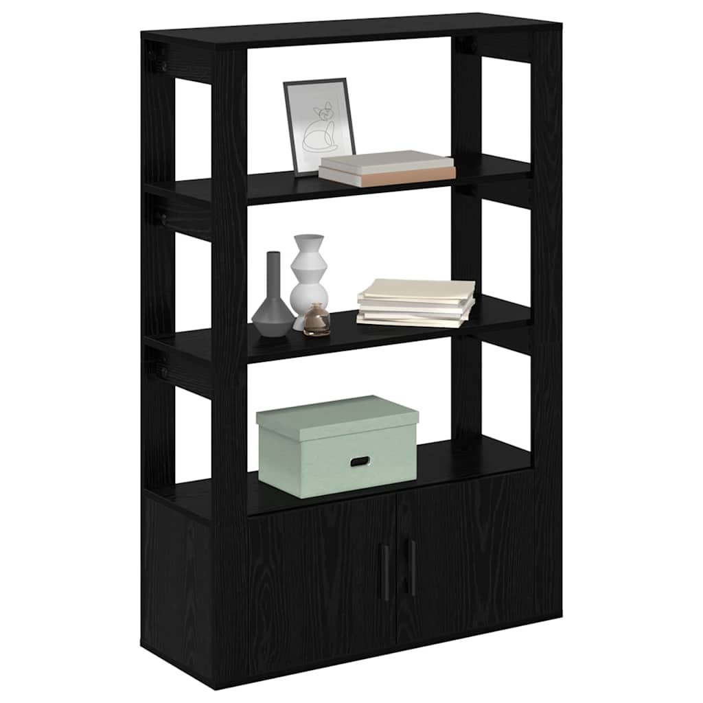 Serviesskap Svart eik 30 x 80 x 119.5 cm Konstruert tre