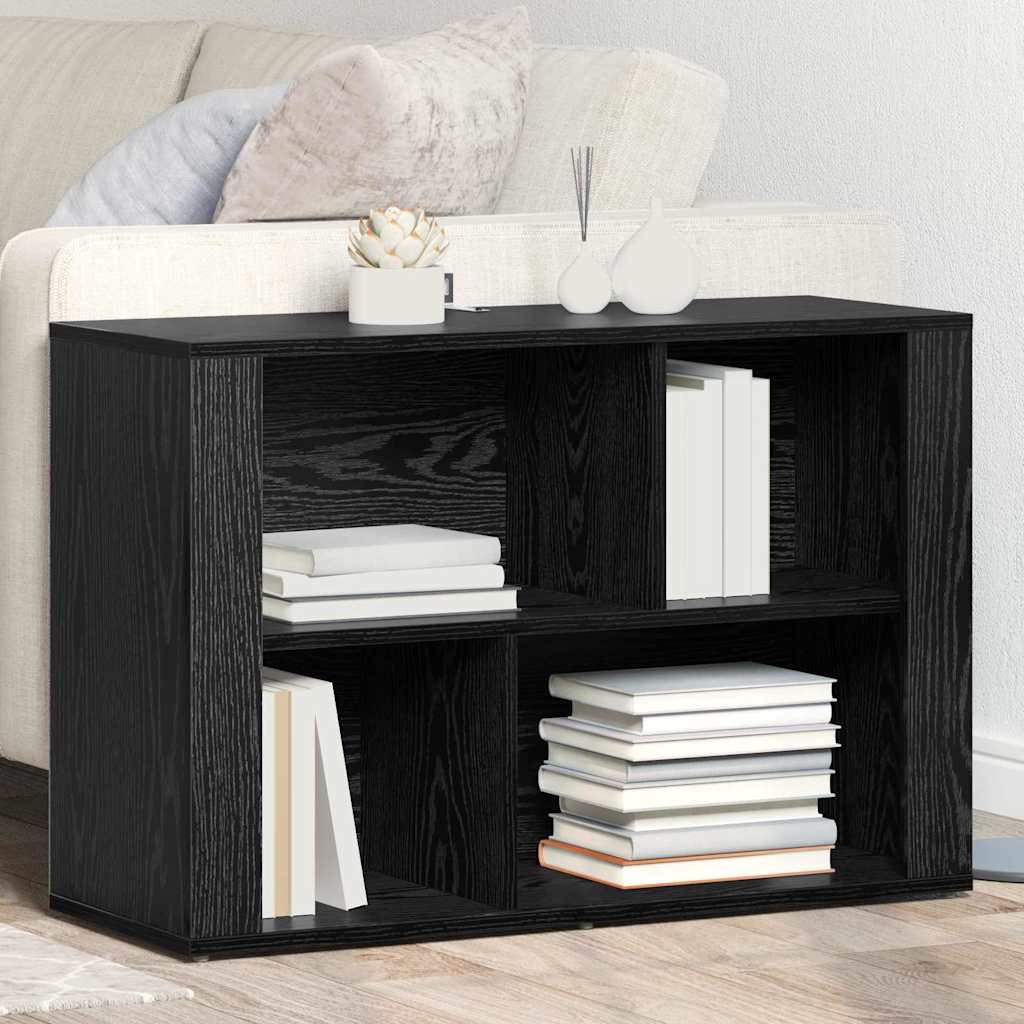 Serviesskap Svart Eik 80 x 30 x 53 cm Konstruert tre