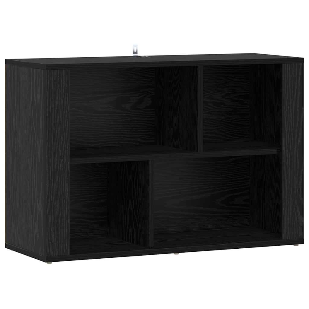 Serviesskap Svart Eik 80 x 30 x 53 cm Konstruert tre