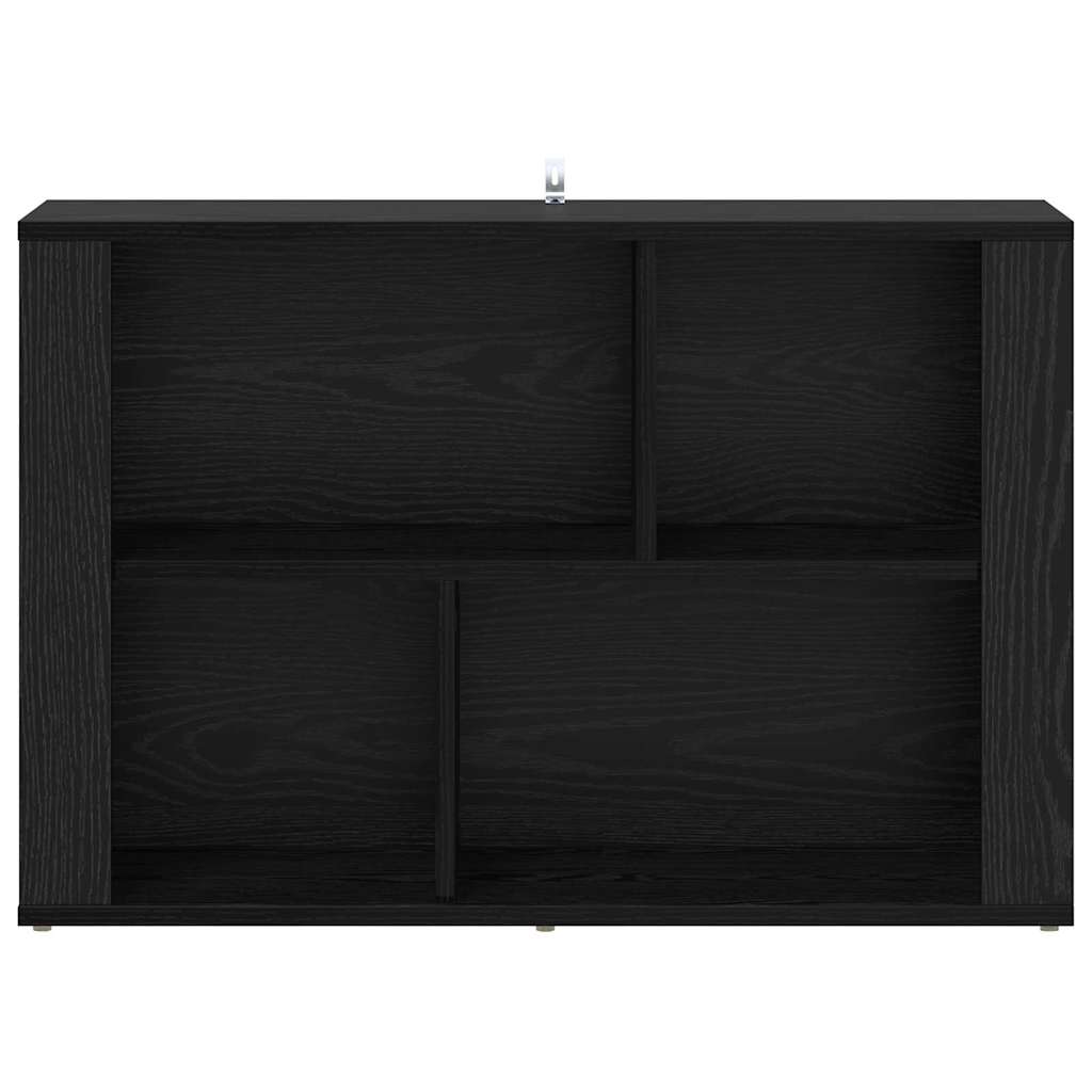 Serviesskap Svart Eik 80 x 30 x 53 cm Konstruert tre