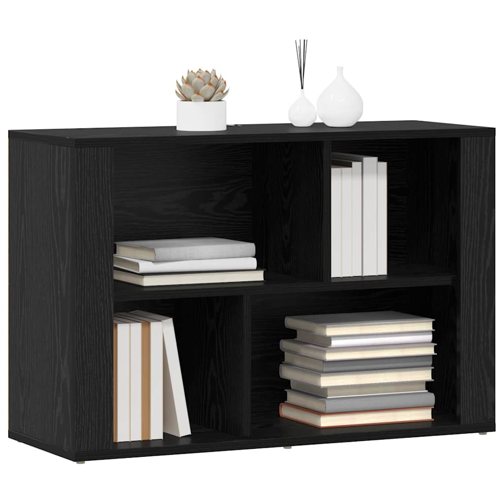 Serviesskap Svart Eik 80 x 30 x 53 cm Konstruert tre