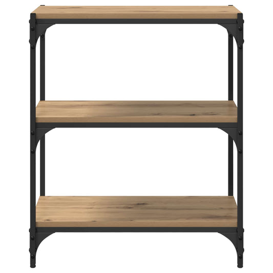 Bokskap artisan eik 60 x 33 x 70,5 cm Ingeniørtre og jern