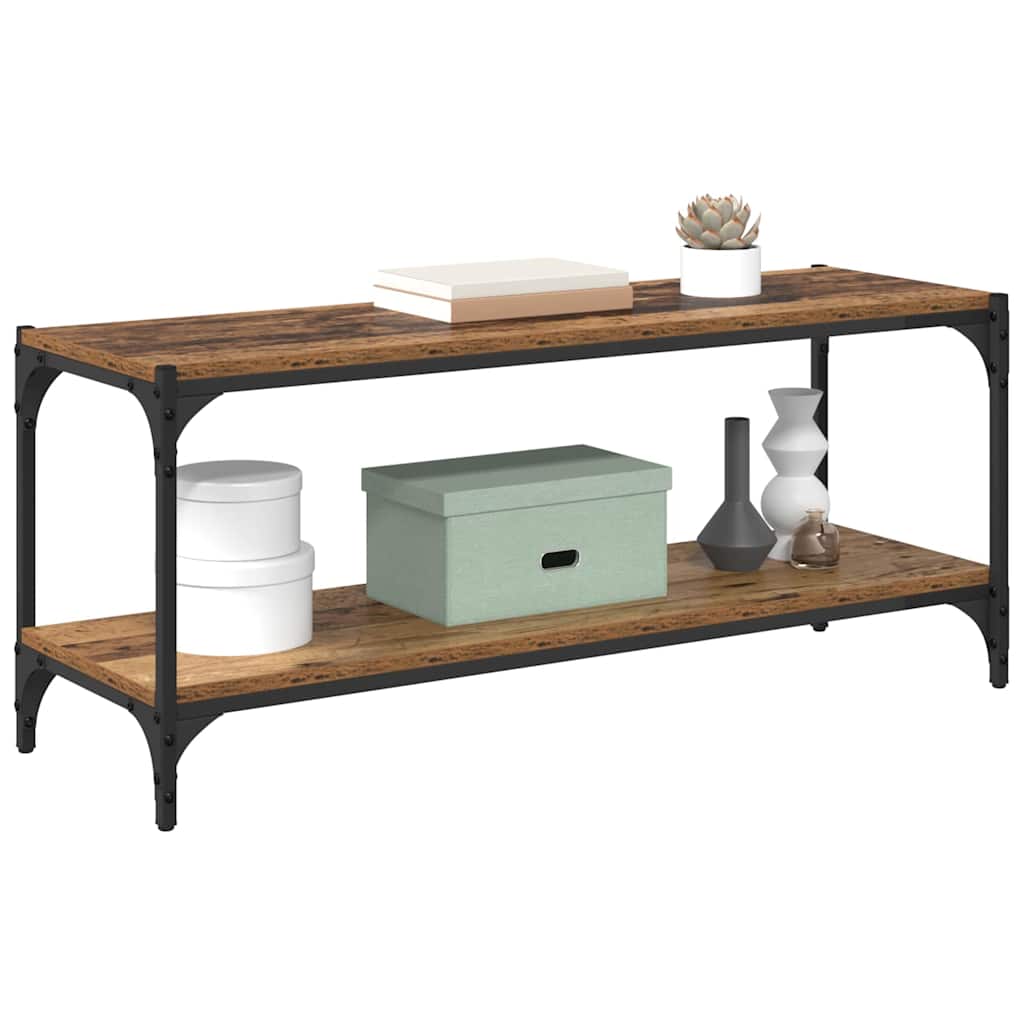 TV-skap Gamle tre 100x33x41cm Ingeniørtre og jern