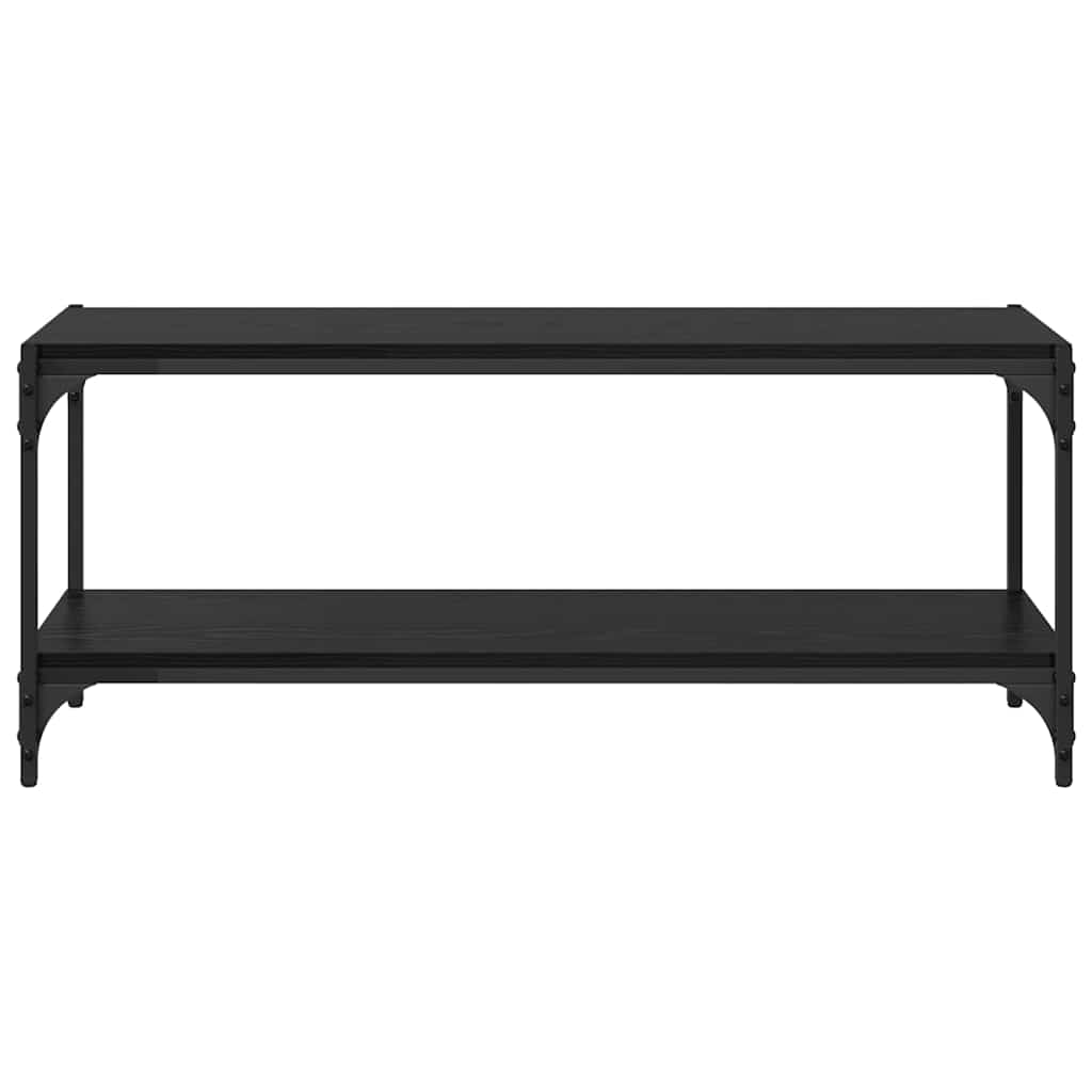 TV-skap Svart Eik 100x33x41cm Ingeniørtre og jern