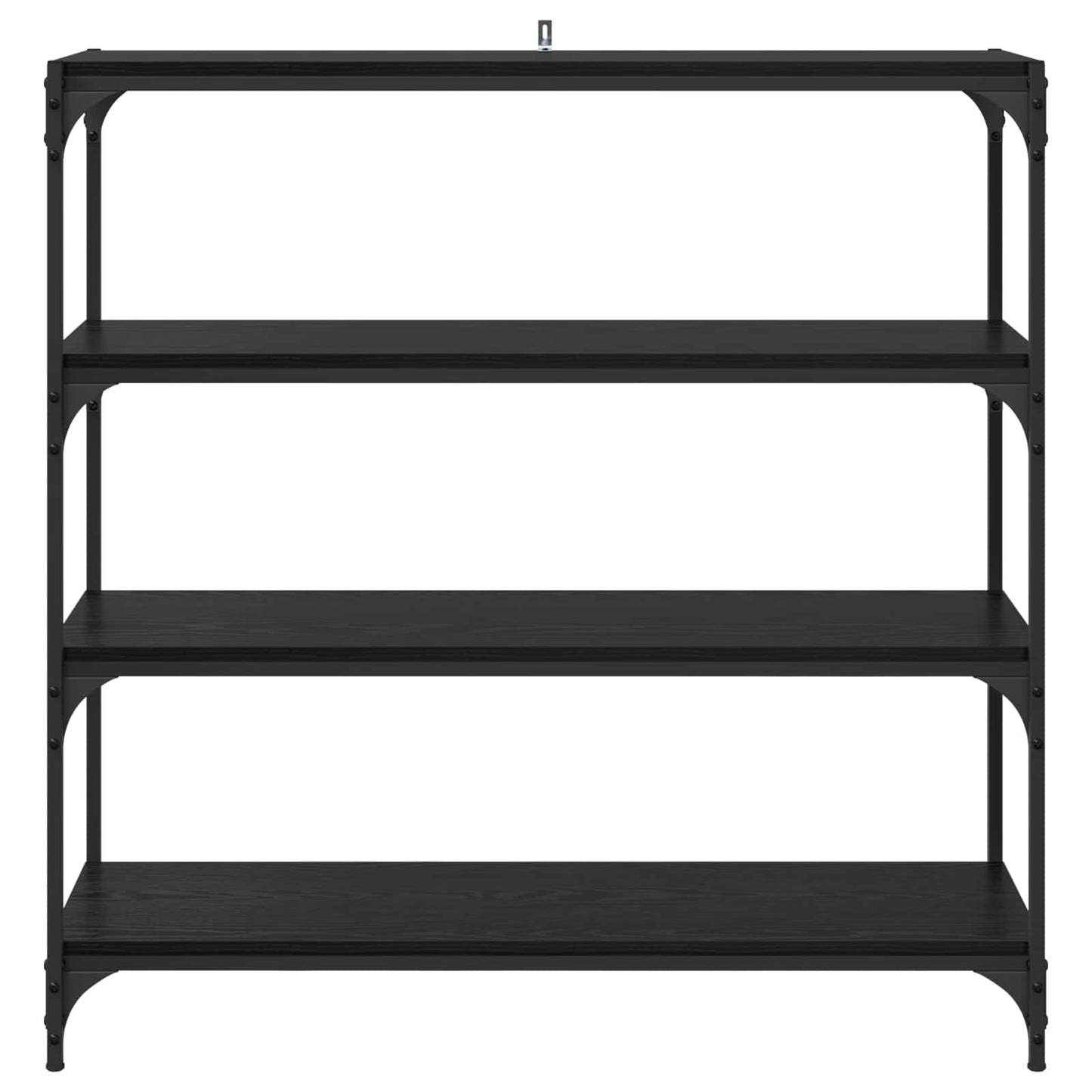 Bokskap Svart Eik 100 x 33 x 100 cm Ingeniørtre og jern