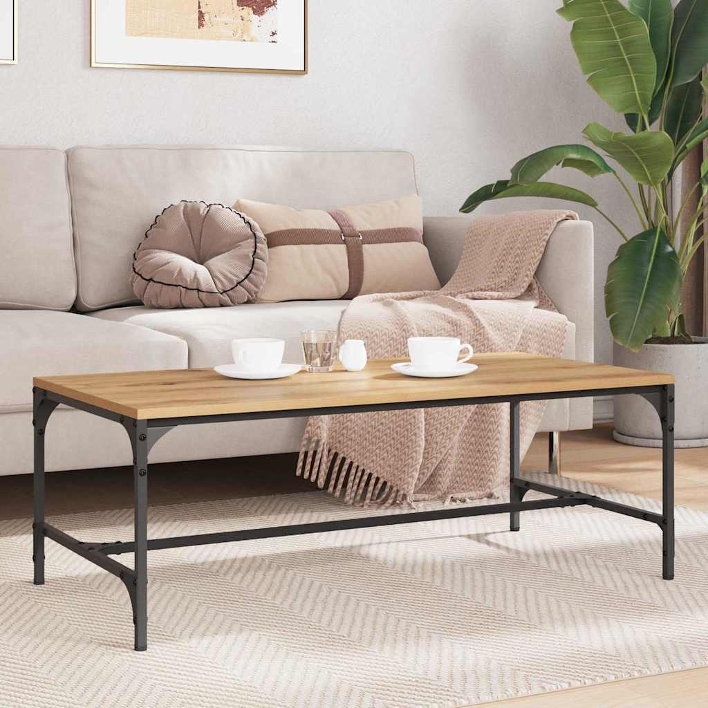 Kaffebord Artisan Eik 100 x 50 x 35 cm Konstruert tre